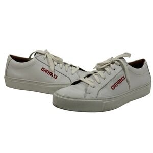 LLOYD Gemo White Leather Low Top Sneakers Men's Size 8.5 Germany‎ Casual Shoes